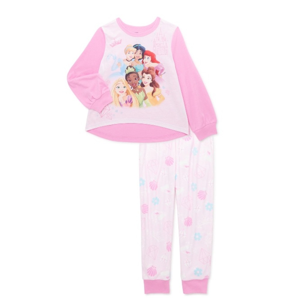 NWT Disney Princess Girls Pajama Set Size 4/5